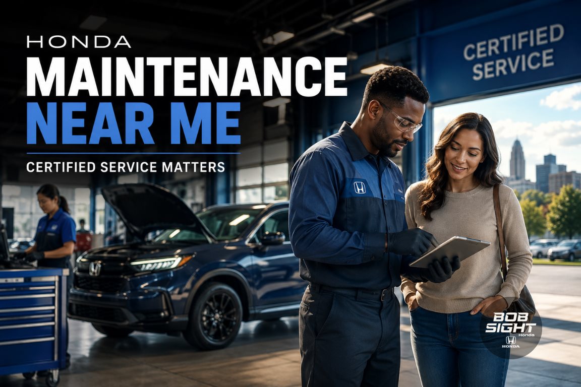 Honda maintenance near me in Lawrence KS with certified Honda service at Bob Sight Honda