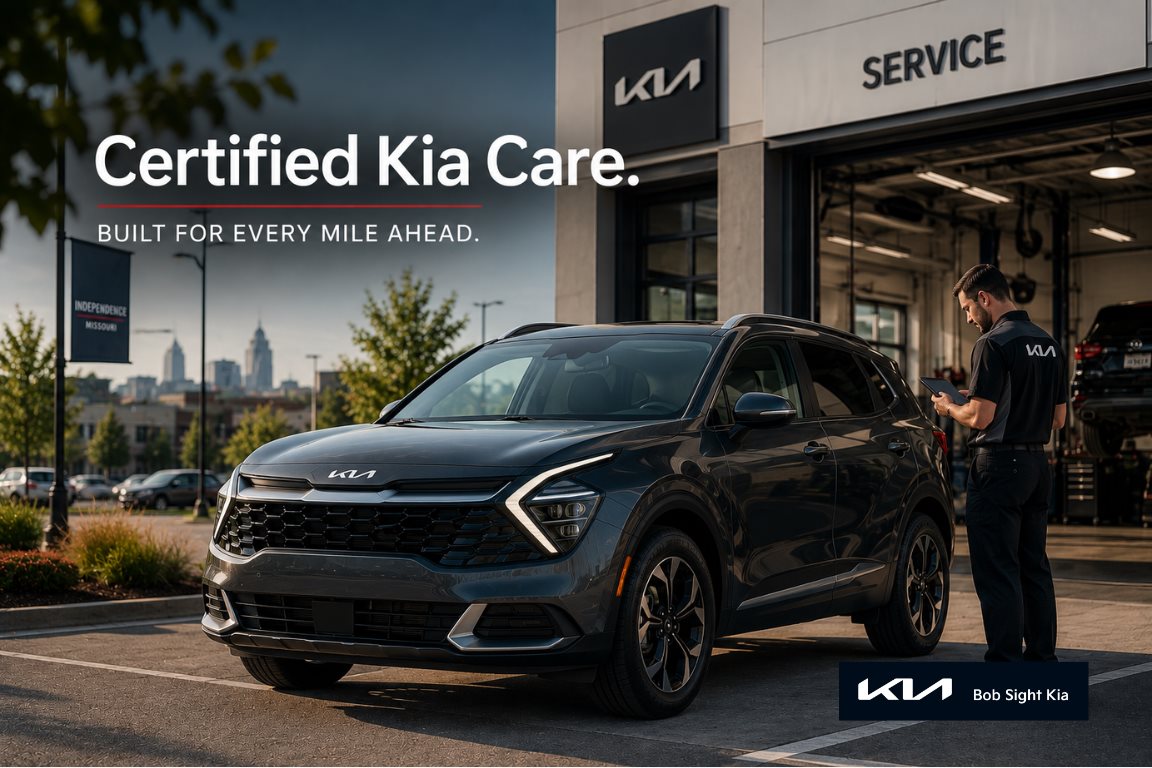 Kia service near me in Independence Missouri at Bob Sight Kia with certified service options for Kansas City drivers