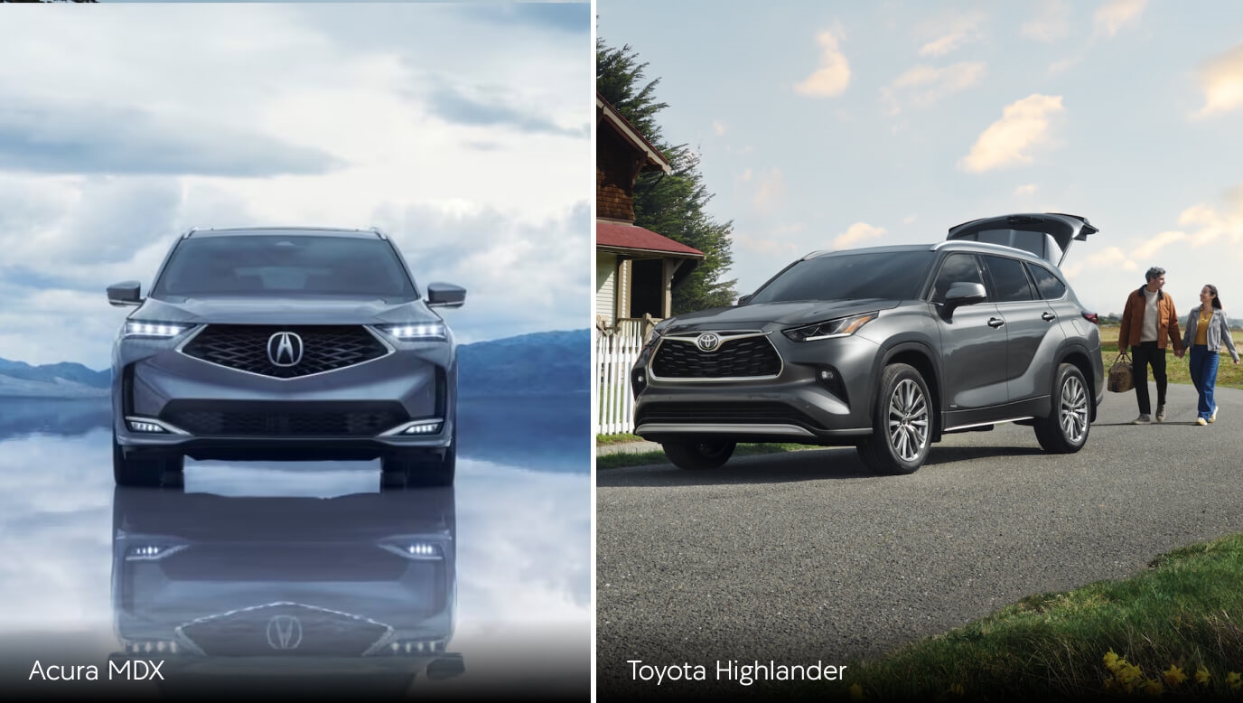 Acura MDX or Toyota Highlander:Find Out at Muller's Woodfield of Acura