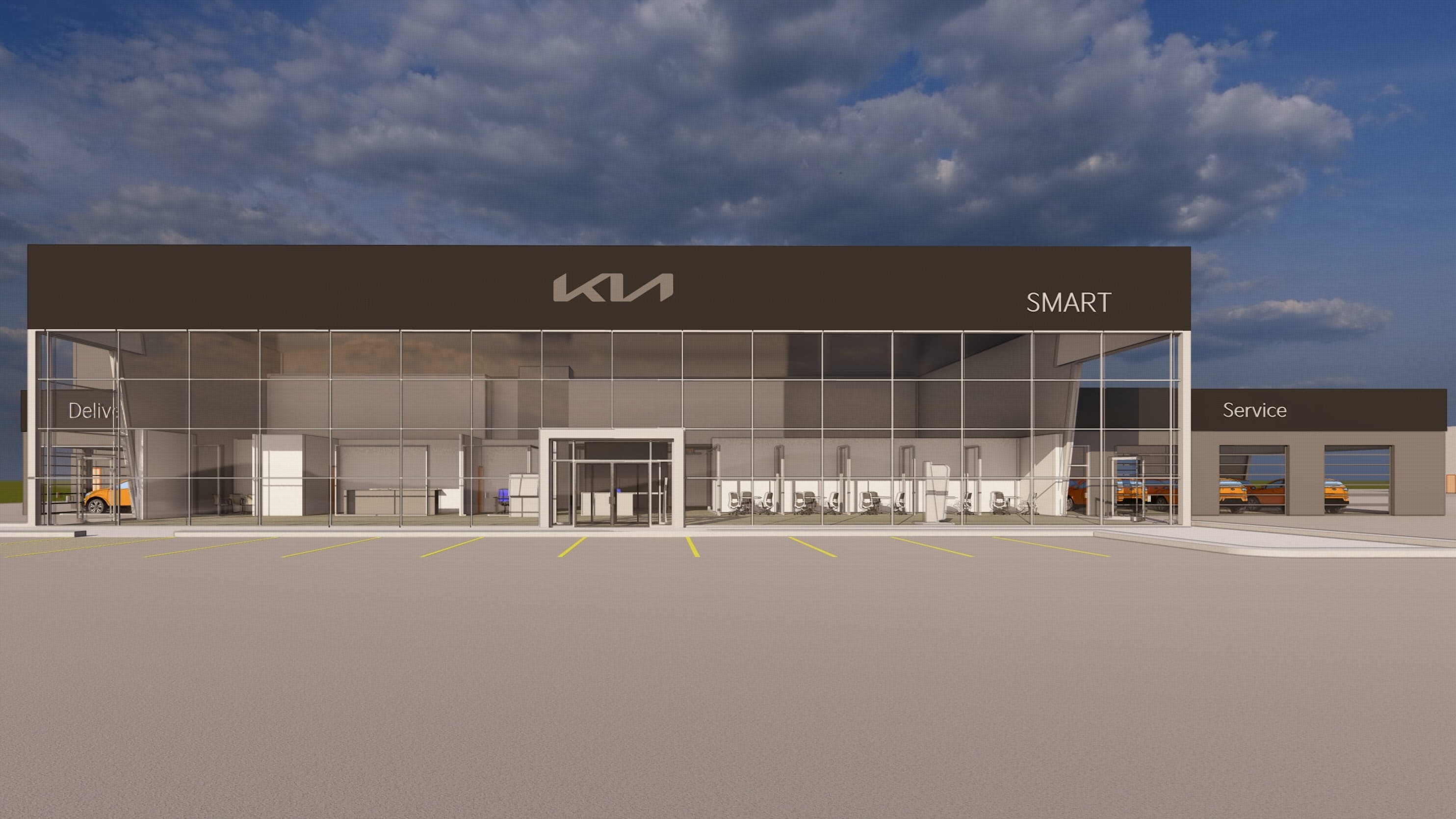 Smart Kia of Davenport New Facility Rendering