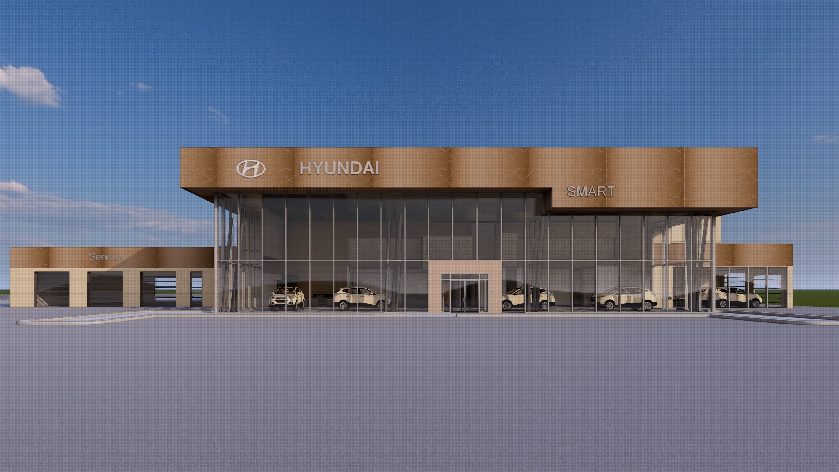 Smart Hyundai New Facility Rendering