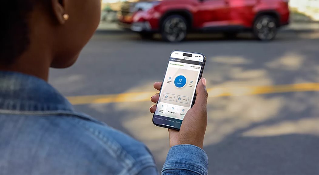 MySubaru Connected Services on smartphone