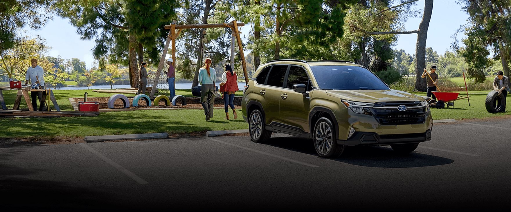2026 Forester Hybrid exterior front quarter view