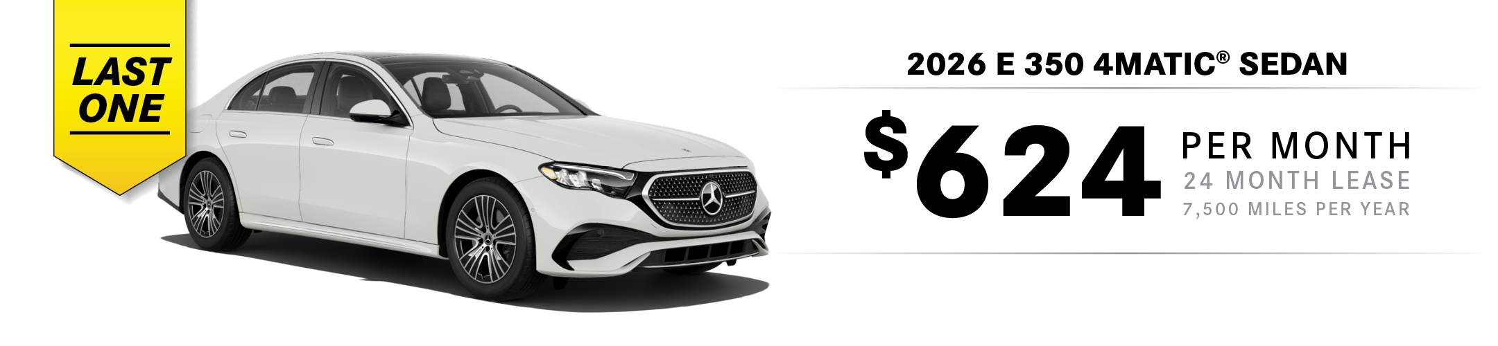 2026 Mercedes-Benz E 350 4MATIC Seadan Lease Special