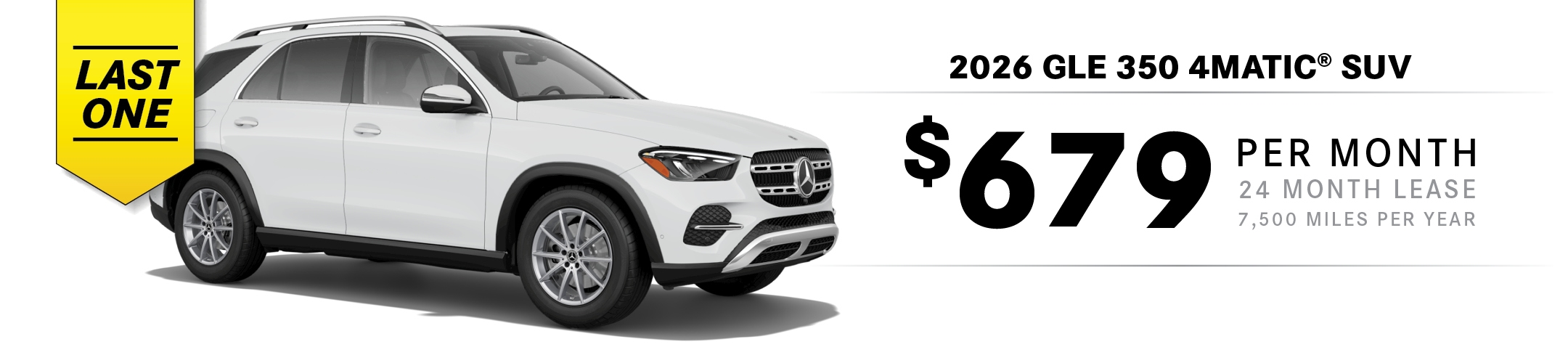 2026 Mercedes-Benz GLE 350 4MATIC SUV Lease Special