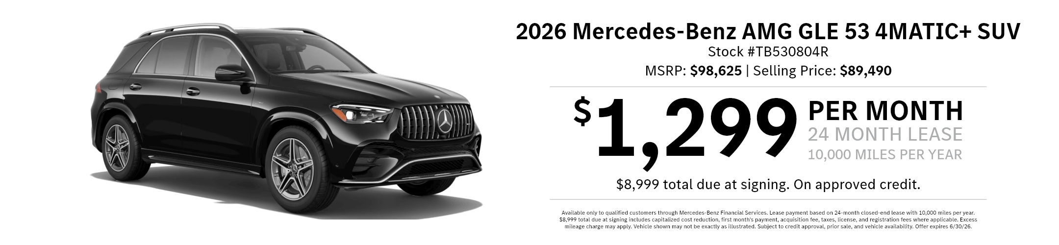 2025 Mercedes-Benz GLA 35 AMG 4MATIC Sedan Lease Special