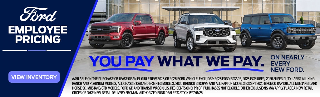 Employee Pricing - You Pay What We Pay