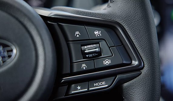 WRX GT Drive Mode Select dial on the center console for switching between Comfort, Normal, and Sport modes
