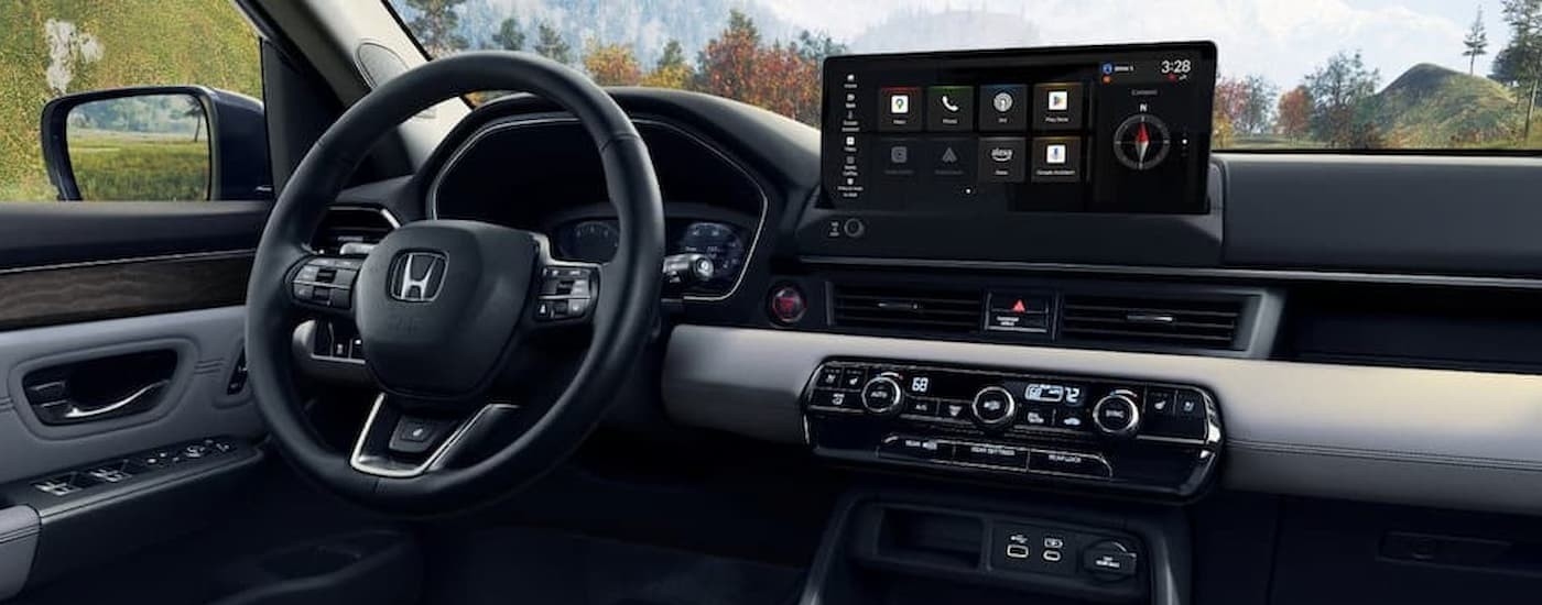 Black dash in a 2026 Honda Pilot.