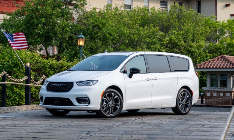 2026 Chrysler Pacifica on a bridge