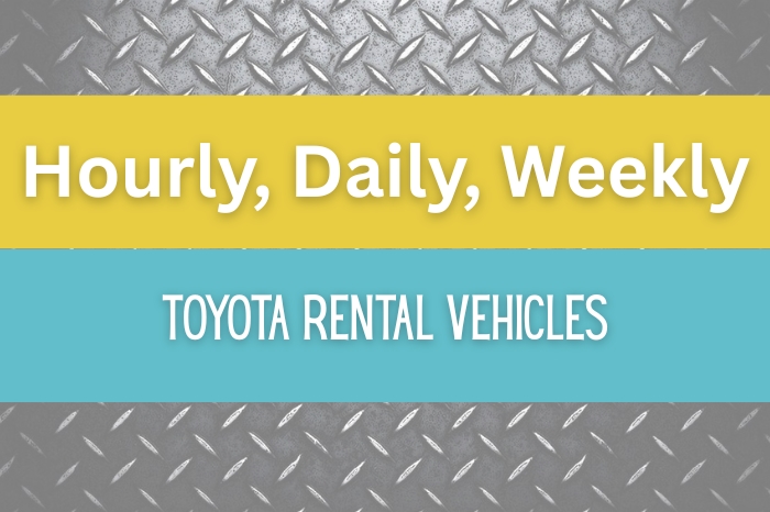 Toyota Rentals Available! 