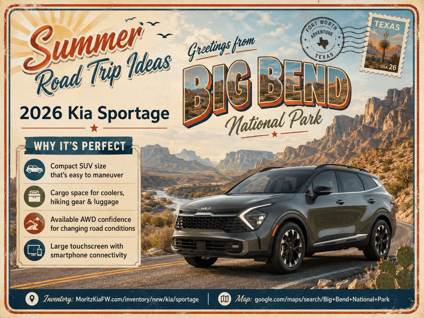 2026 Kia Sportage road trip