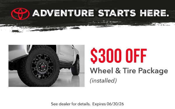 $300 Off Wheel and Tire