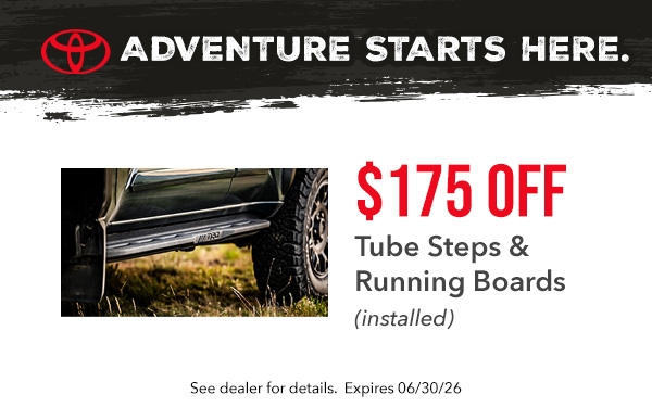 $175 Off Tube Steps and