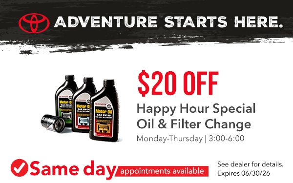 $20 Off Oil & Filter Change