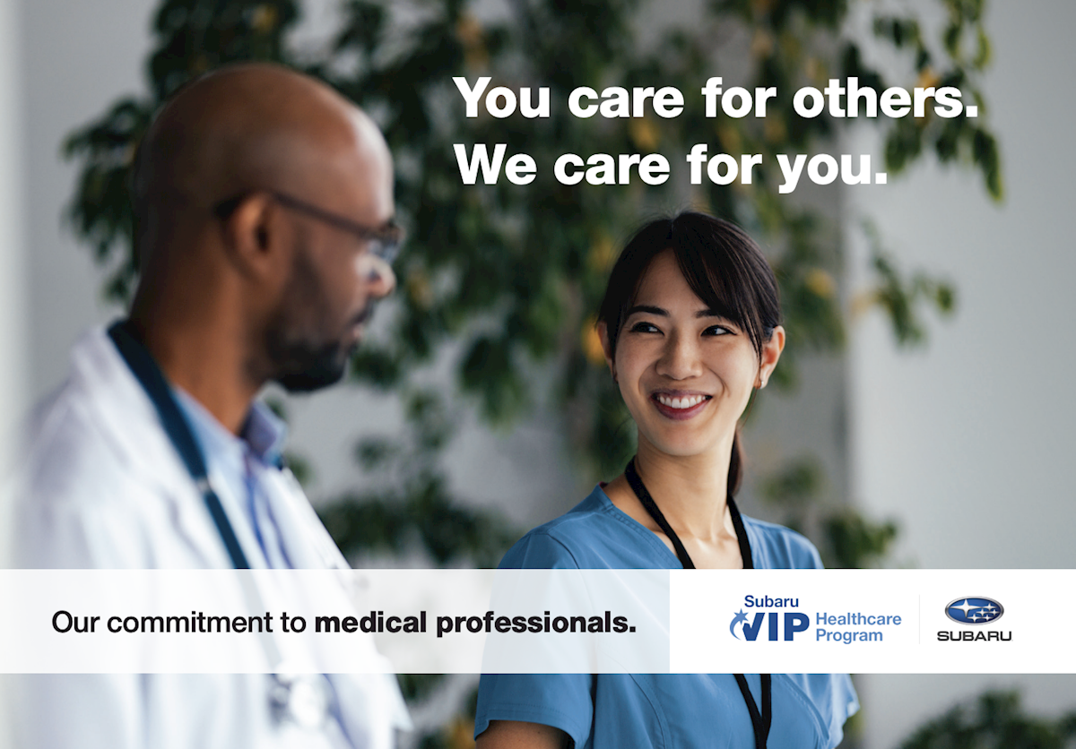 Subaru VIP Healthcare Program: stacked savings for doctors and nurses at Mark Miller Subaru South Towne