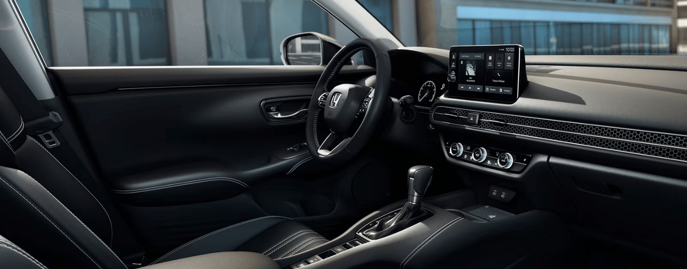 Black interior of a 2027 Honda HR-V