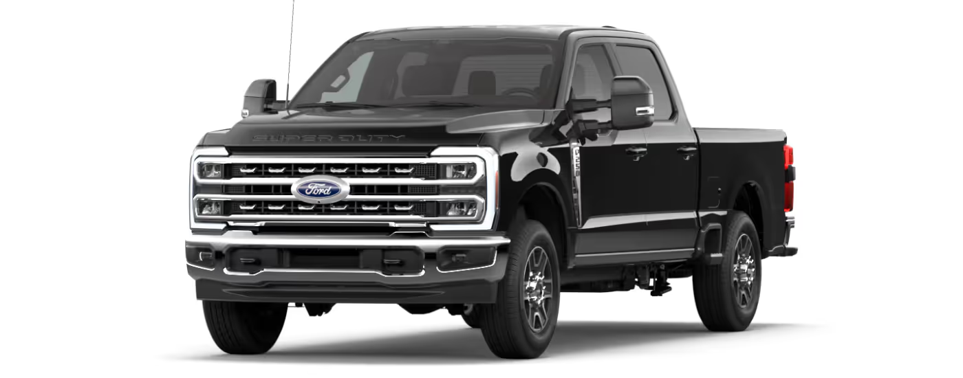 Black 2026 Ford Super Duty F-250 angled left