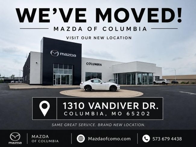 Mazda of Columbia Columbia MO - We've Moved - 1310 Vandiver dr. Columbia, MO 65202