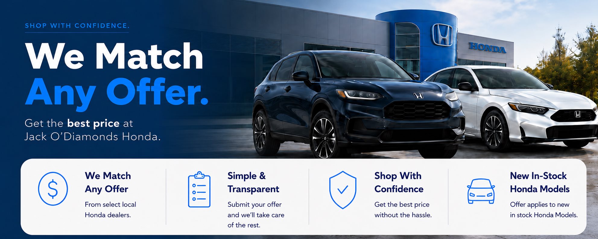 Jack O'Diamonds Honda Price Match Guarantee