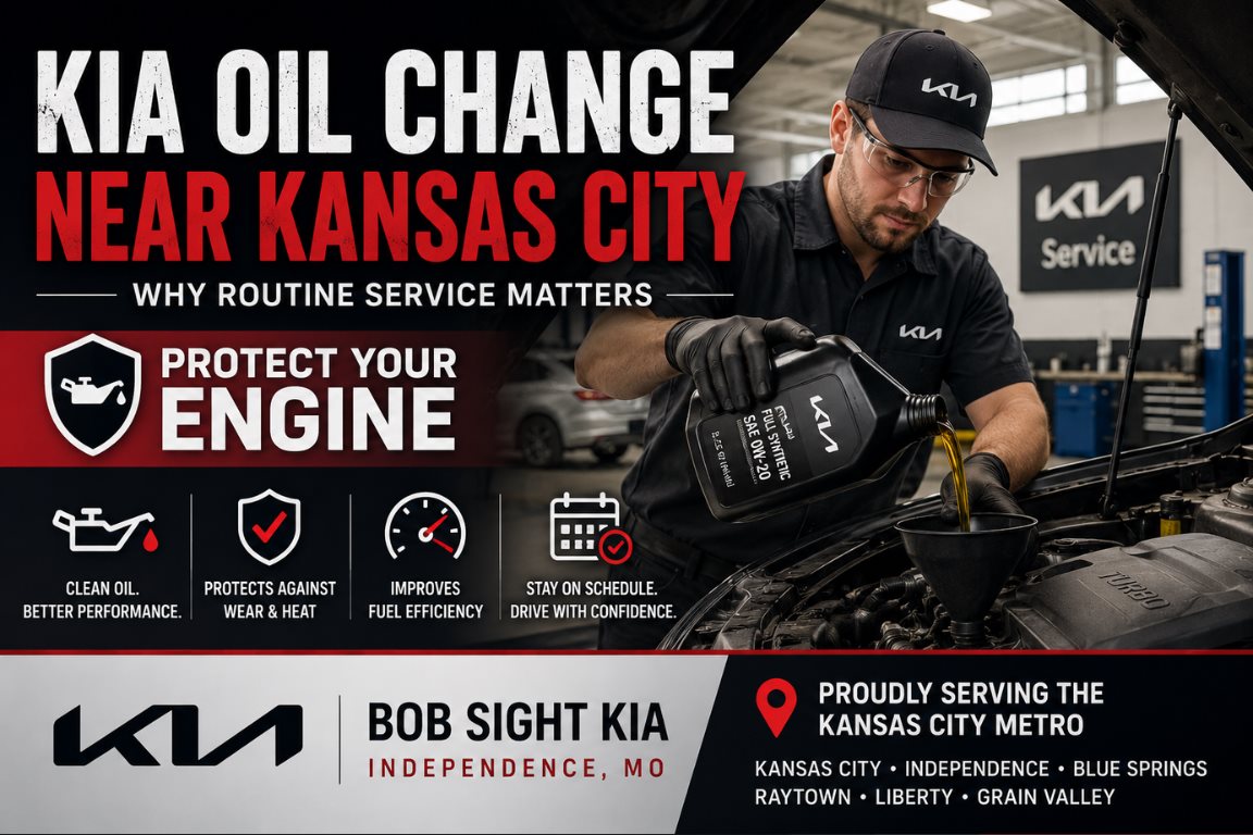 Kia oil change near Kansas City at Bob Sight Kia in Independence Missouri highlighting the importance of routine maintenance