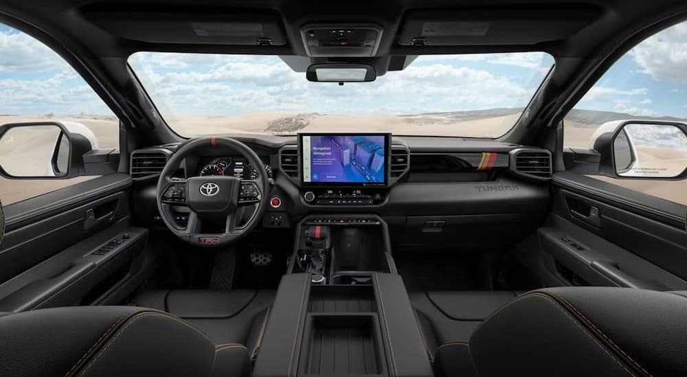 Black dash in a 2026 Toyota Tundra.