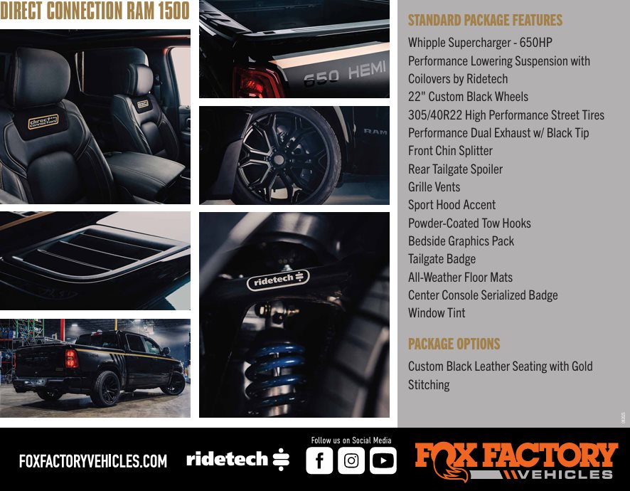 Direct Connection RAM DC650 package features image