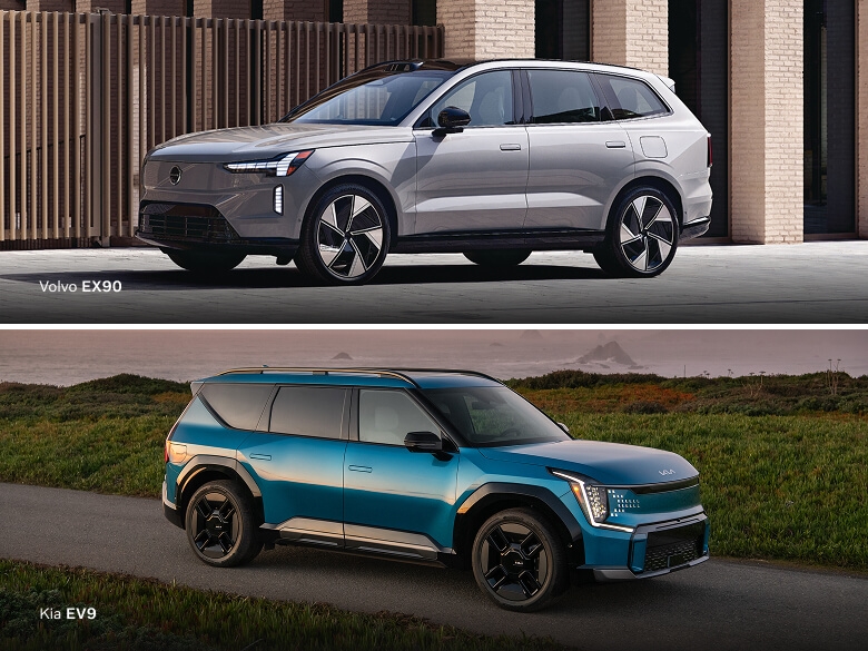 Compare Volvo EX90 Vs. Kia EV9 – Specs, Range & Features