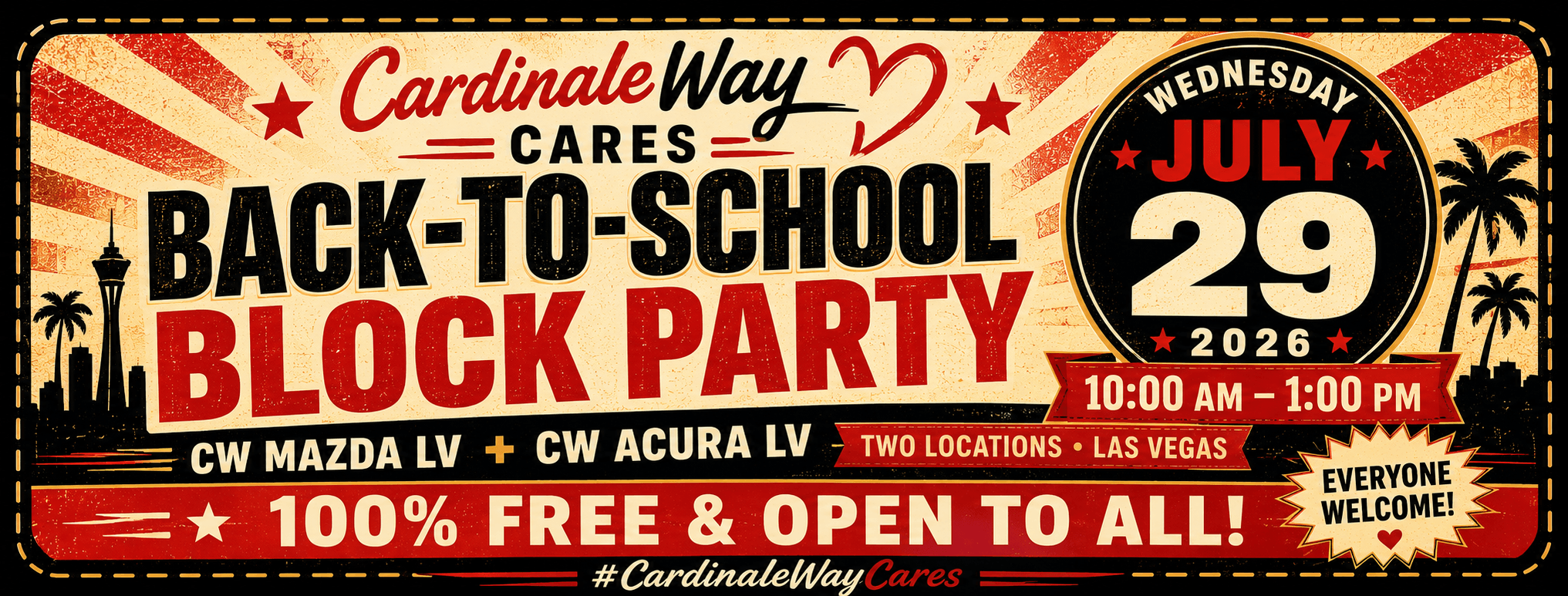 CardinaleWay Cares Back to School Block Party