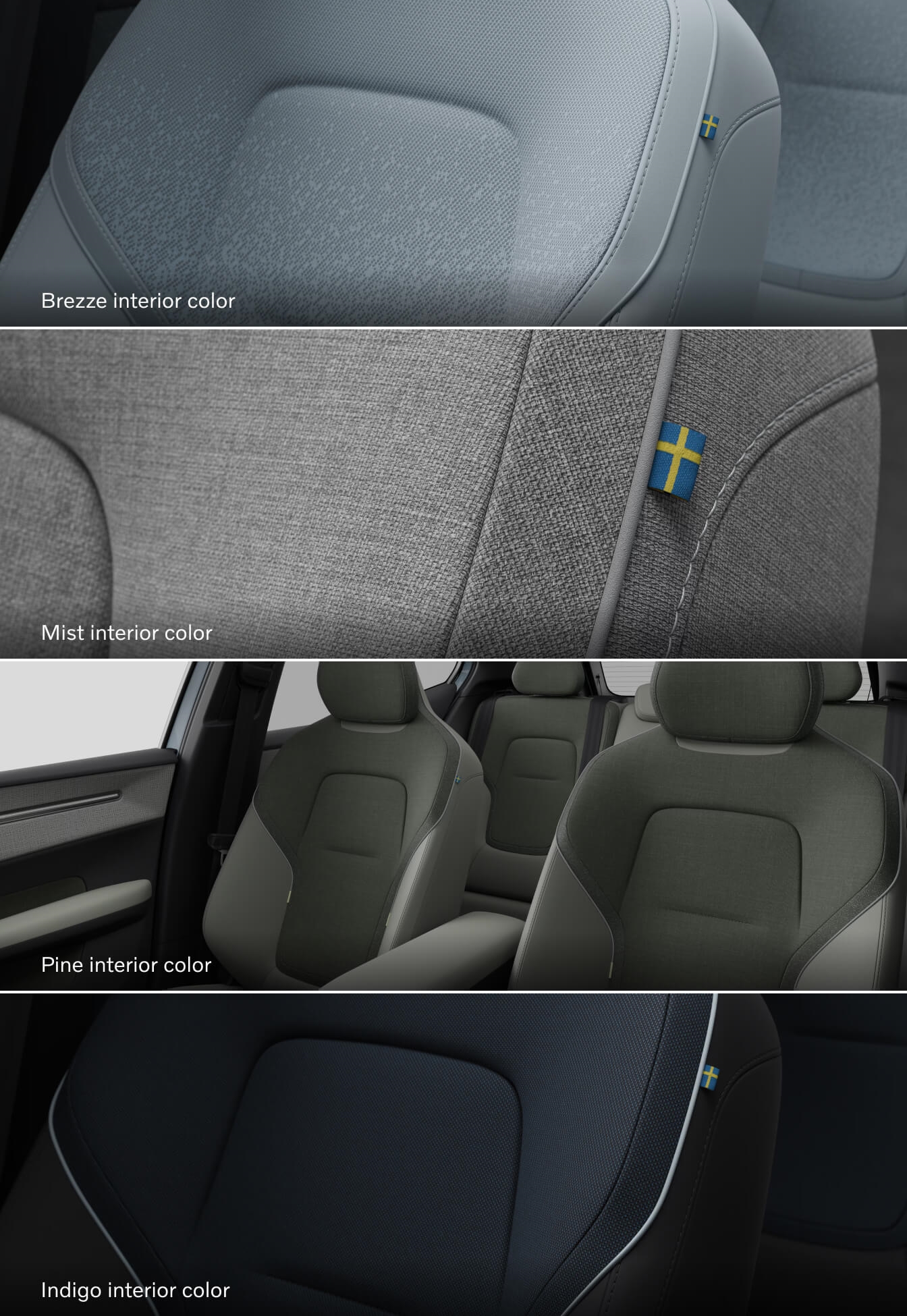 Volvo EX30 Interior Colors