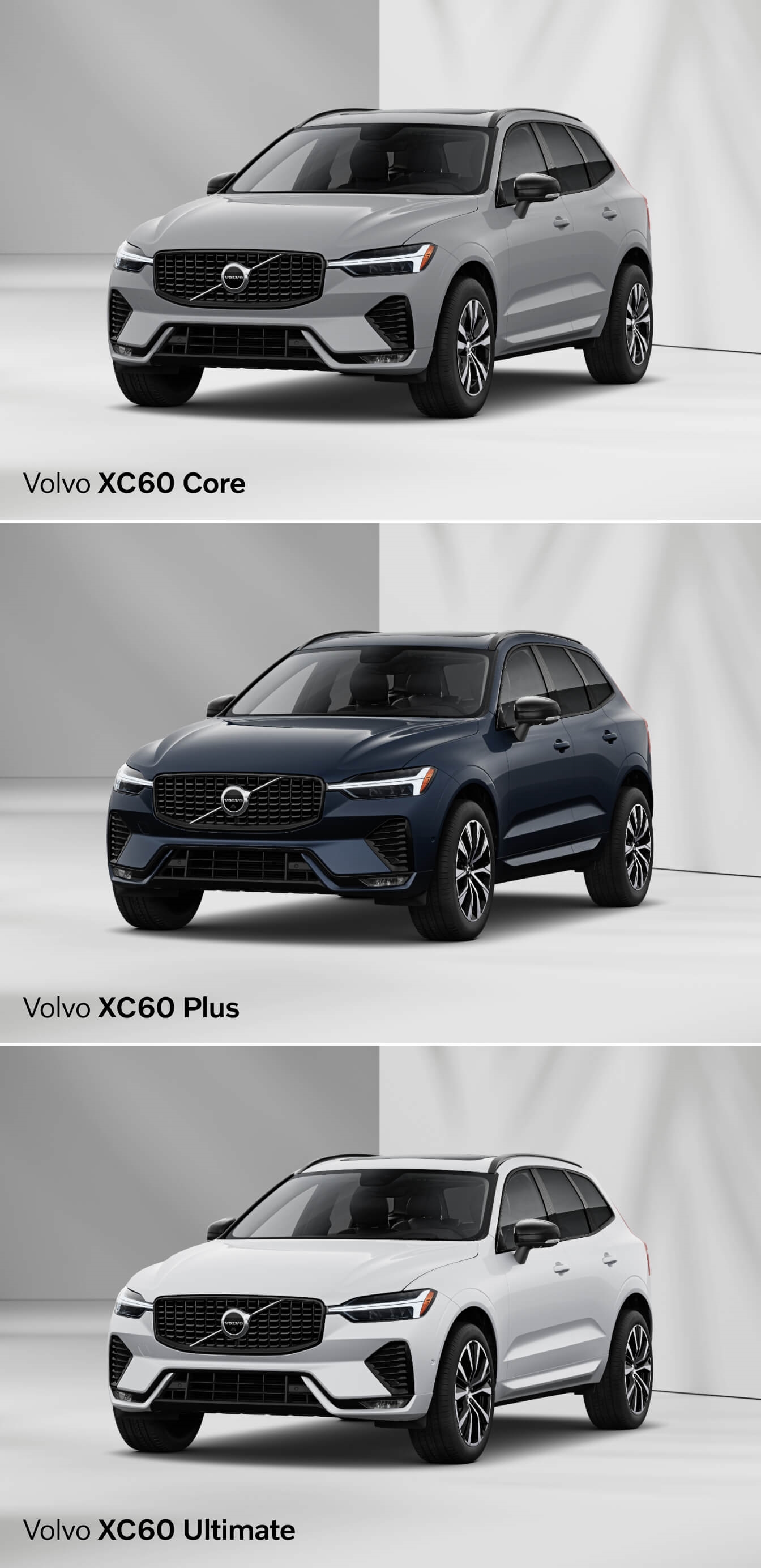 2025 Volvo XC60 vs. 2024 Volvo XC60 Trims