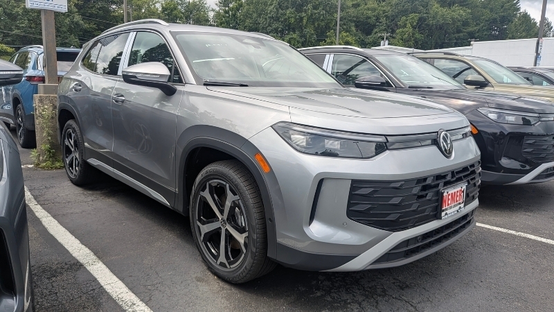 2026 Volkswagen Tiguan in silver exterior color at Nemer Volkswagen of Latham