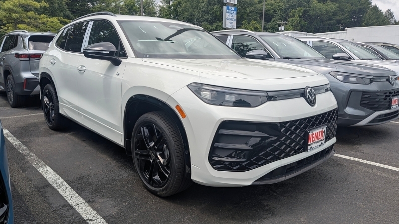 2026 Volkswagen Tiguan in white exterior color at Nemer Volkswagen of Latham