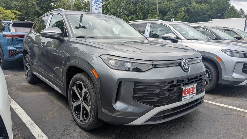 2026 Volkswagen Tiguan in gray exterior color at Nemer Volkswagen of Latham