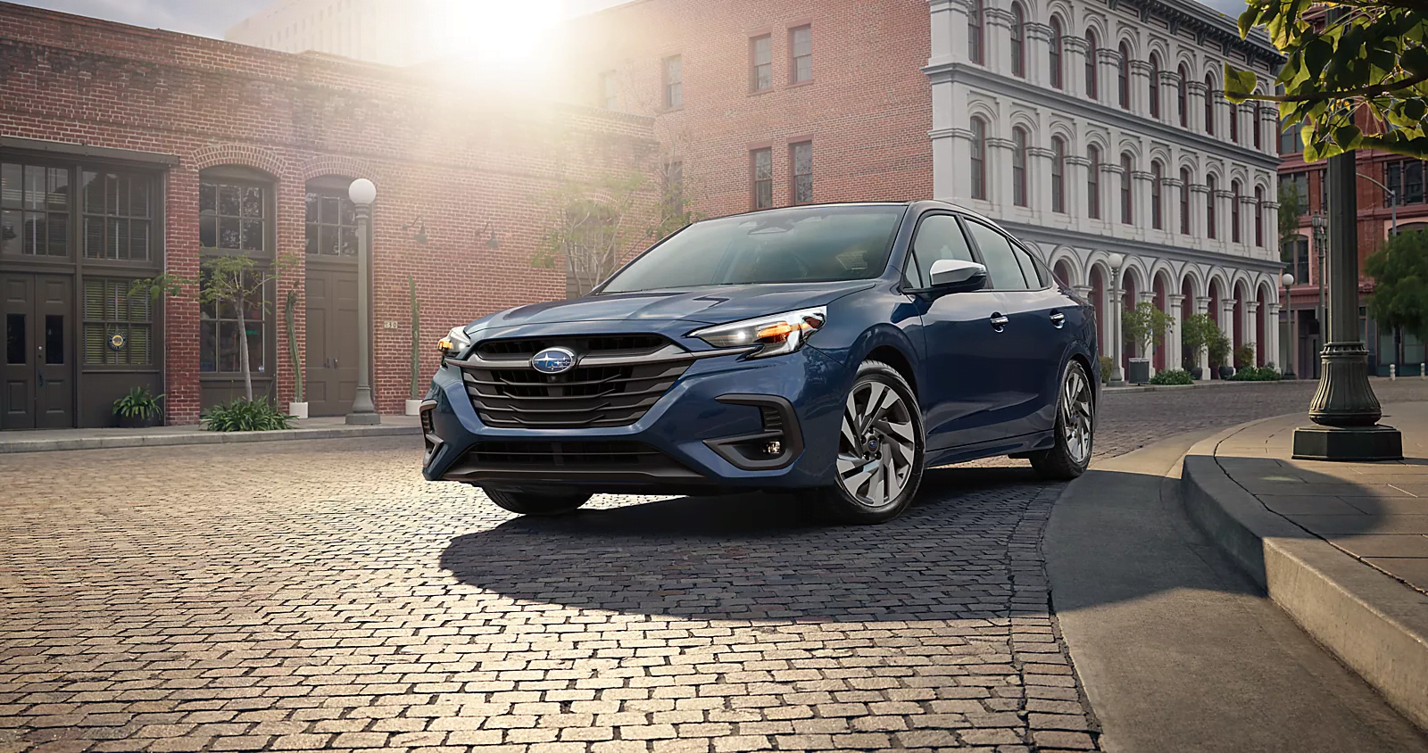 Subaru Certified Pre-Owned vehicle on the road