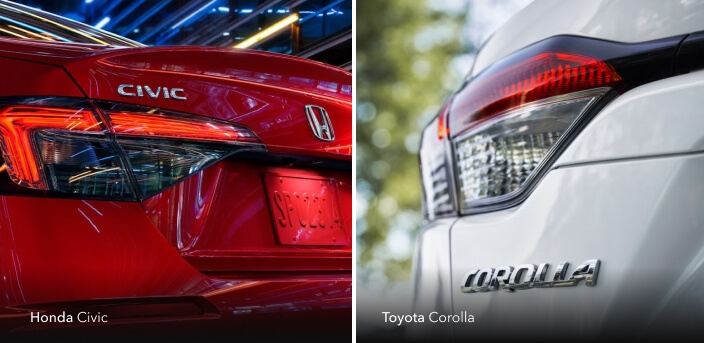 Honda Civic vs. Toyota Corolla MPG
