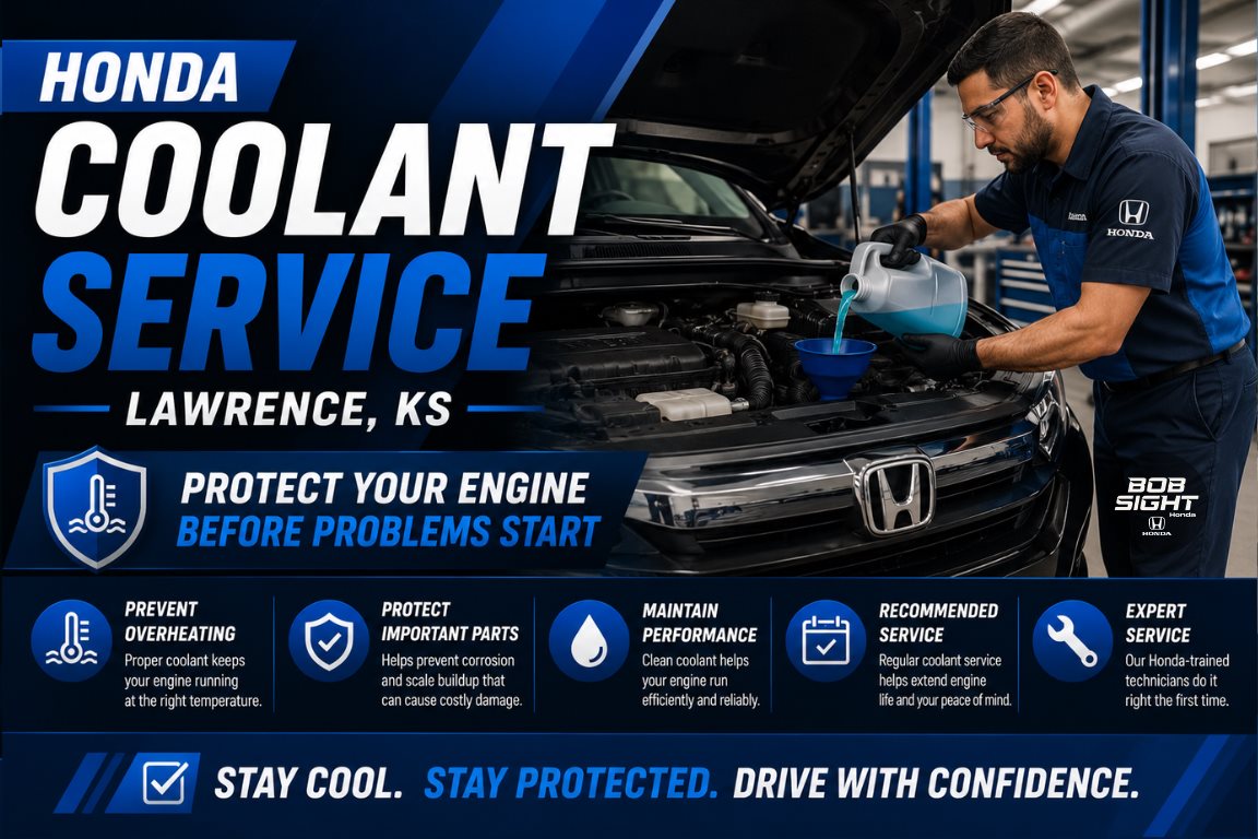 Honda coolant service in Lawrence KS to protect your engine before cooling system problems start at Bob Sight Honda