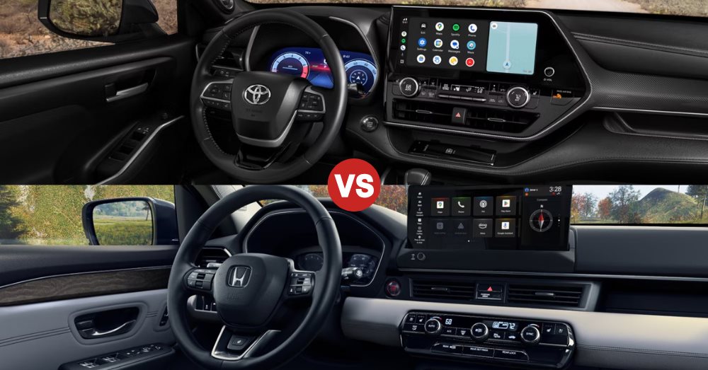 Clash of the Three-Row Titans: 2026 Highlander vs. Honda Pilot - Interior