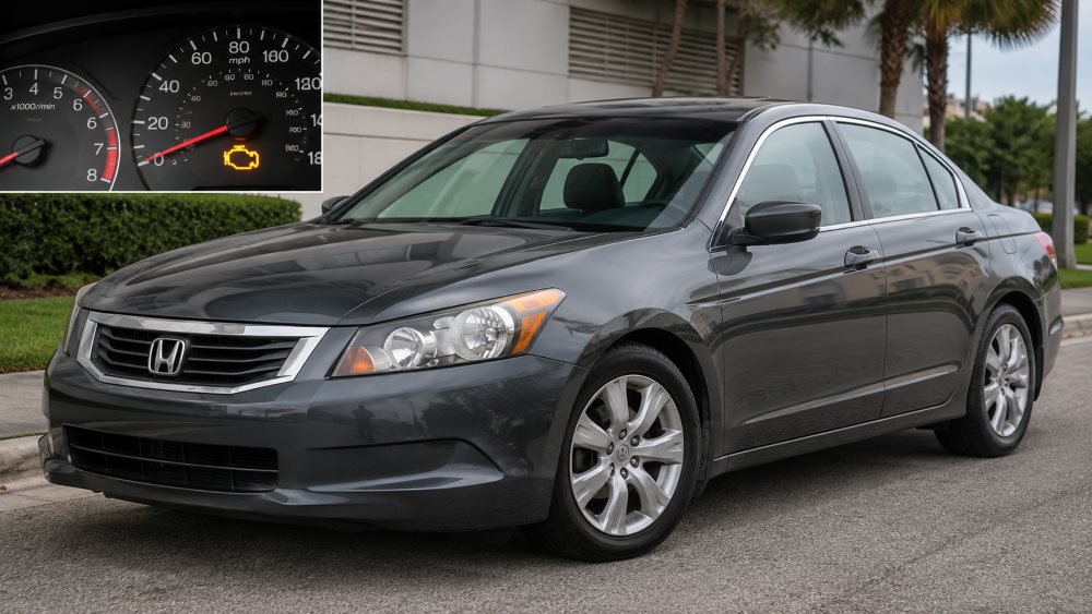 2008 Honda Accord 8th generation sedan check engine light