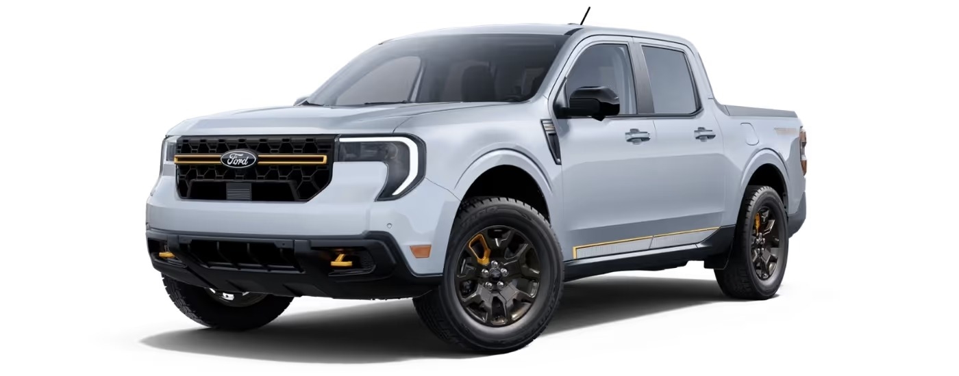 A grey 2025 Ford Maverick Tremor angled left.