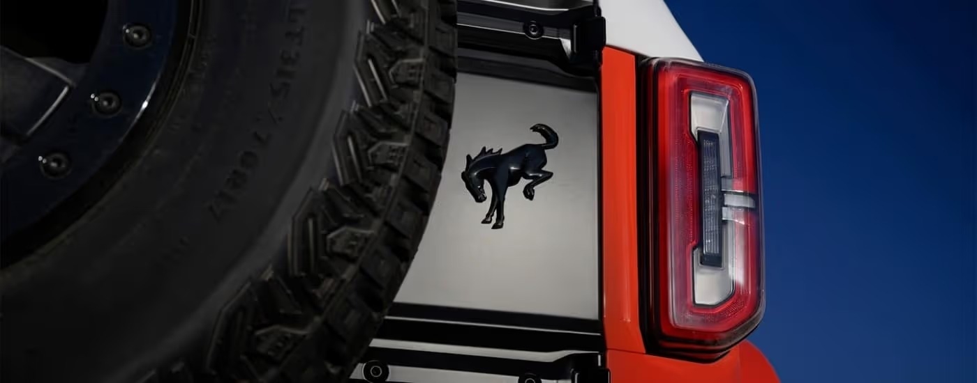 Rear taillights on a gray 2025 Ford Bronco