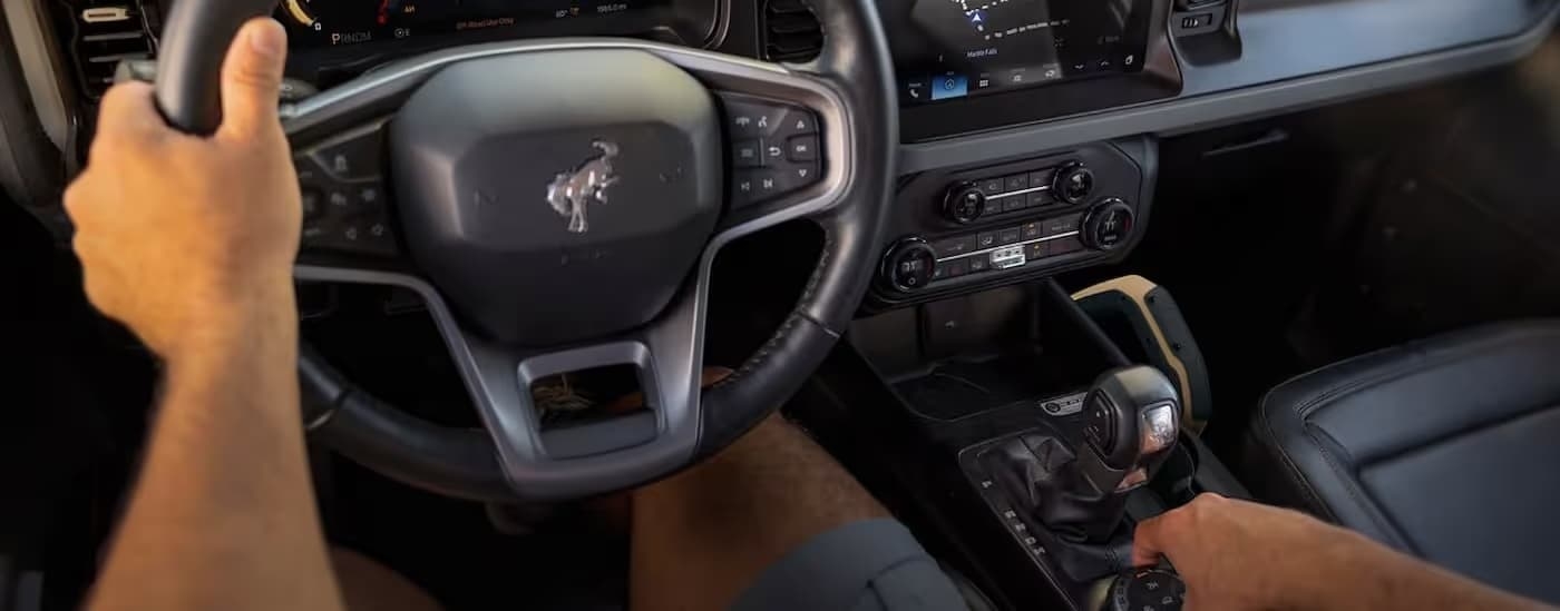 The black dash in a 2026 Ford Bronco.