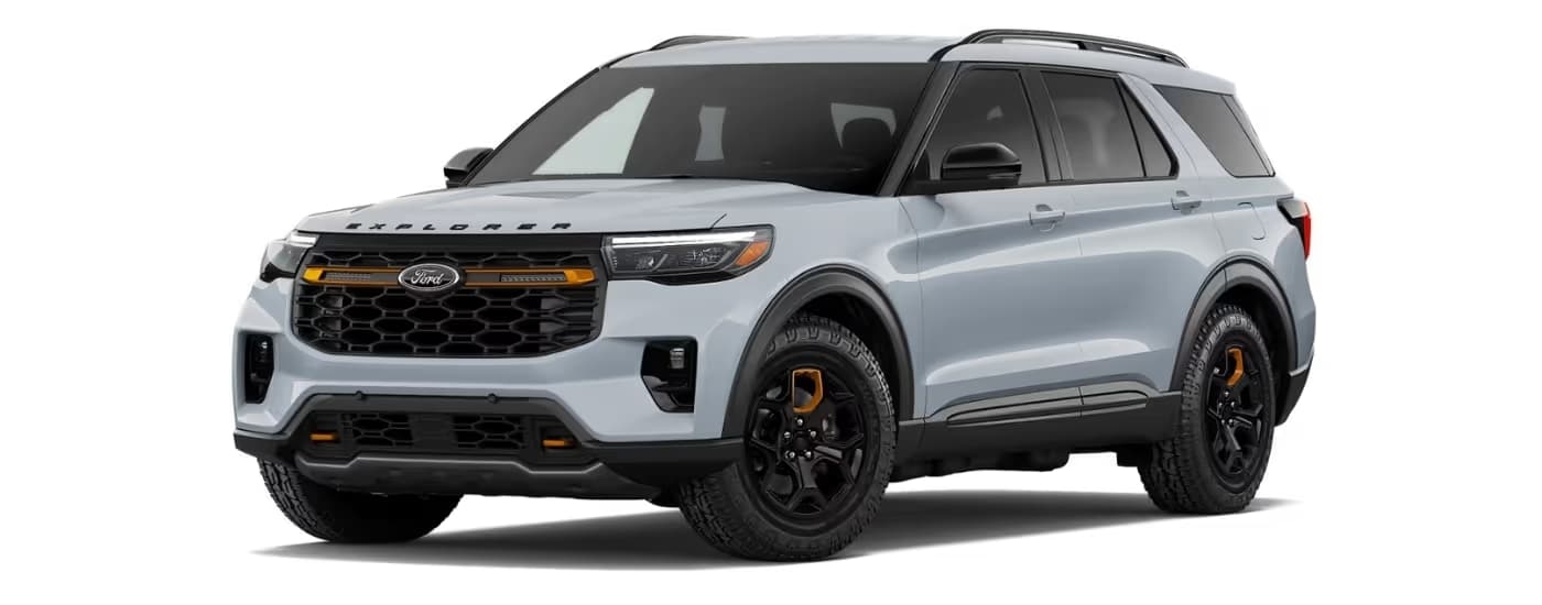 A gray 2026 Ford Explorer Tremor model