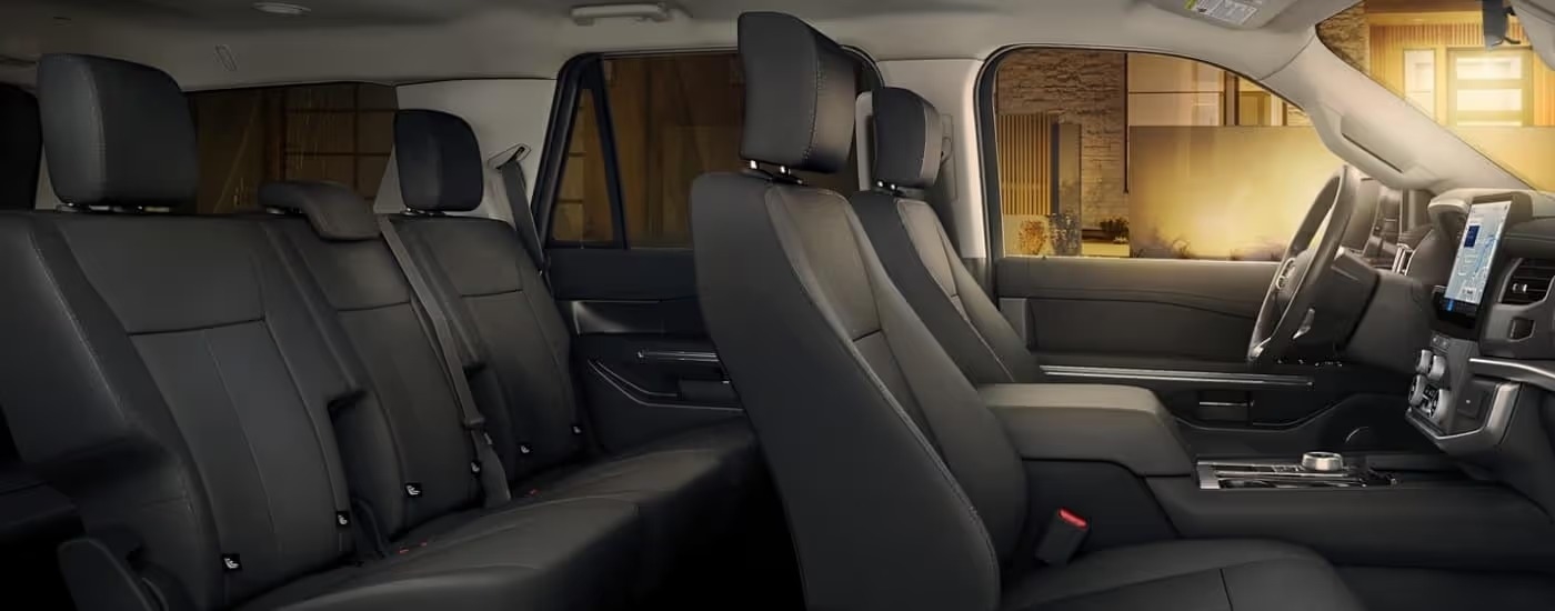 Side view of the seating in a 2024 Ford Expedition XLT.