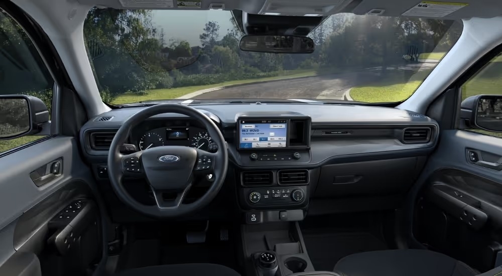 Interior view of a 2024 Ford Maverick XLT Tremor.