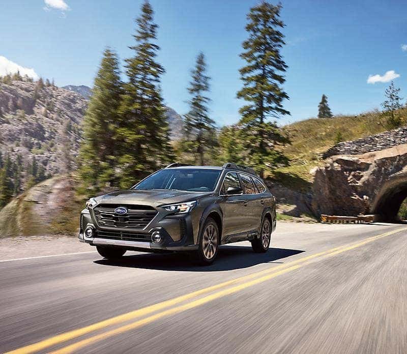 Subaru Outback Driving on a Mountain Road Centennial Subaru Las Vegas NV