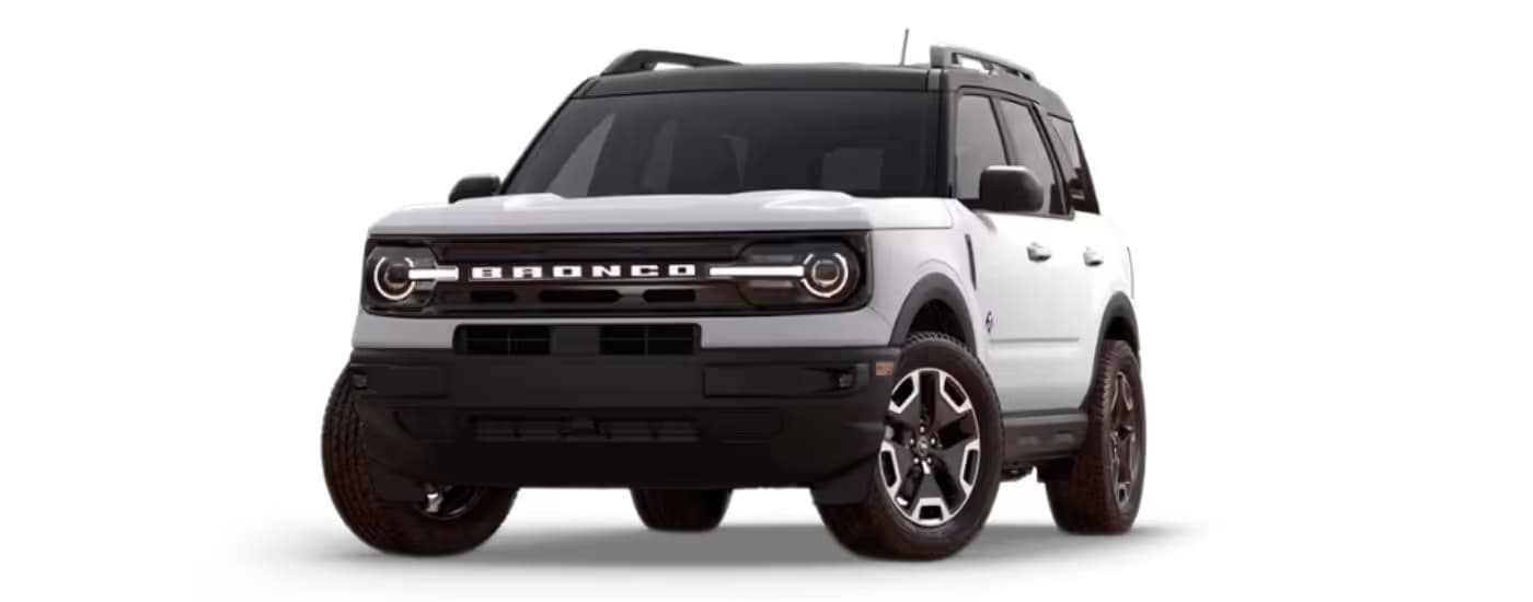 A white 2024 Ford Bronco Sport model