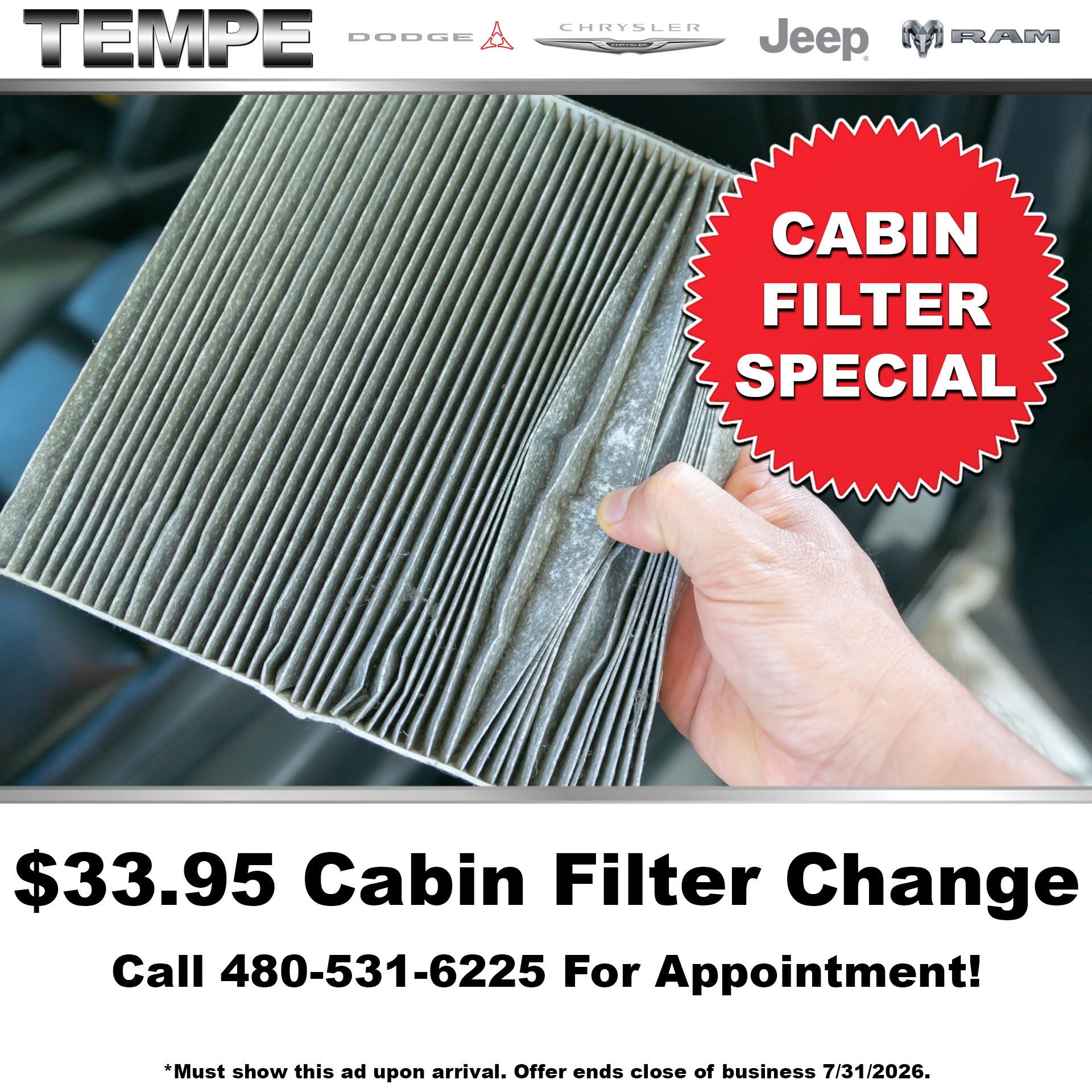 Cabin Air Filter Change