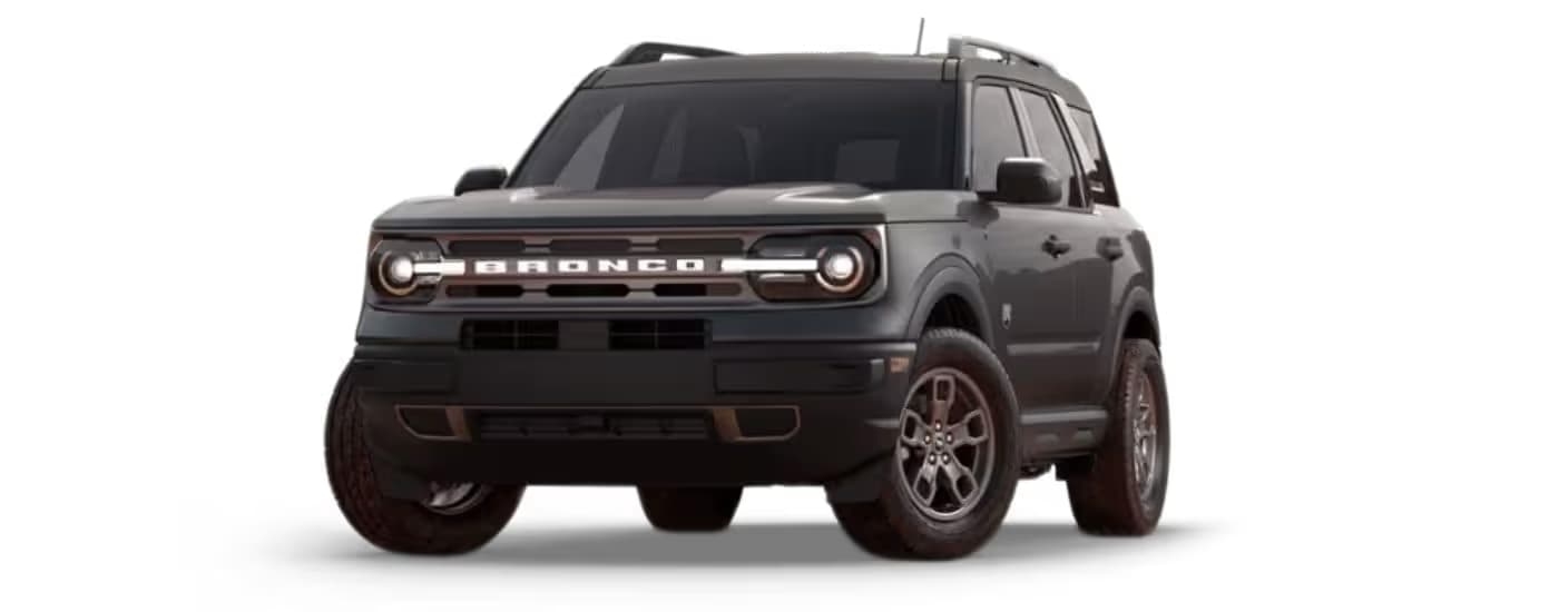 A black 2023 Ford Bronco Sport model.