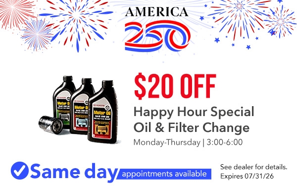$20 OFF Happy Hour Special